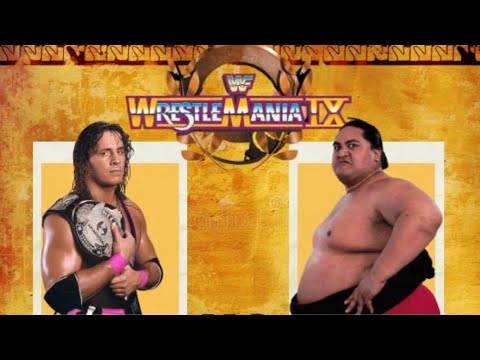 Bret “The Hitman”Hart vs Yokozuna (WrestleMania 9) Part 1