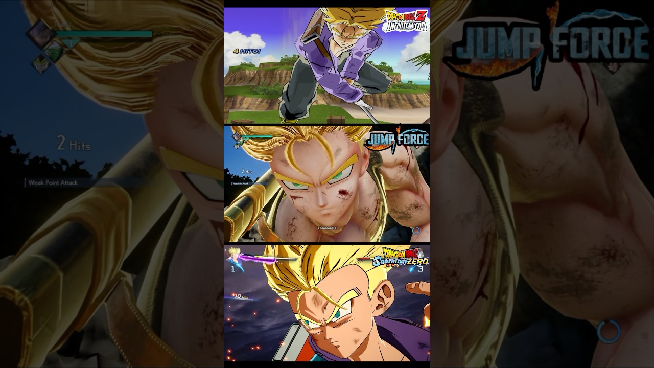 POV - Trunks Sword Shining Attack #dragonball #dbz #anime #trunks #shorts