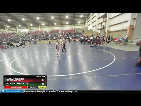 63 Lbs Cons. Round 3 - Maclan Fowler, Davis Wrestling Club Vs Kashten Checketts, Utah A09f