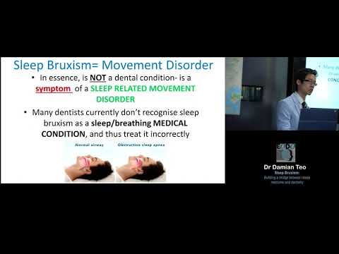 Sleep Bruxism: Building a bridge between sleep medicine and dentistry part 1. Dr Damian Teo