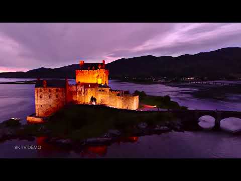 Scotland from above 8K video Ultra hd | Relaxing music