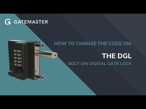 How to change the code on your Gatemaster Digital Gate Lock (DGL)