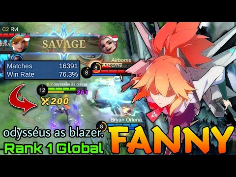 SAVAGE! Fanny Insane 16,300+ Matches! - Top 1 Global Fanny by odysséus as blazer - Mobile Legends