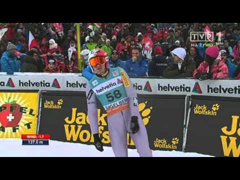 PŚ Engelberg 2011 - II seria skok Kamila Stocha 137 m |18.12.2011