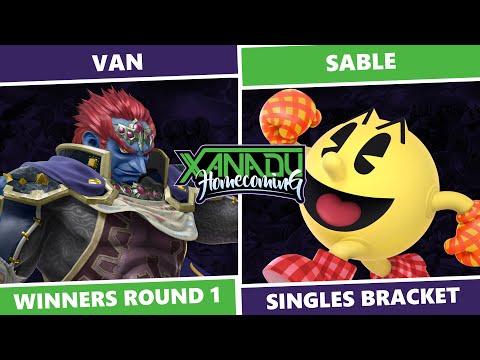 Xanadu Homecoming: Winners Round 1 - Van (Ganondorf) Vs Sable (Pac-Man) SSBU Singles