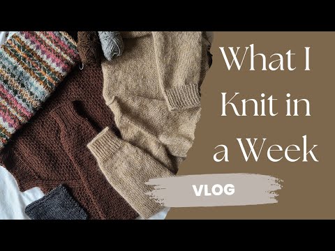 what I knit in a week - vlog - april cardi and single malt - The Woolly Worker Knitting Podcast