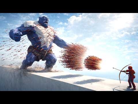 ICE GIANT vs EVERY GOD ARCHER - Totally Accurate Battle Simulator TABS
