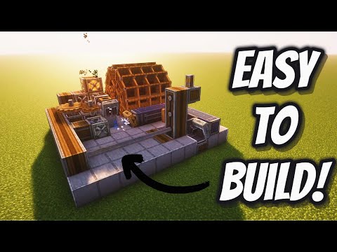 How to build an easy Create Mod Iron Farm Step by Step!