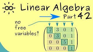 Linear Algebra 42 | Uniqueness of Solutions