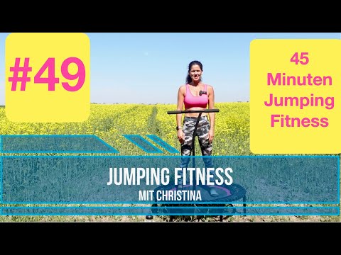 #49 Jumping Fitness 45 Minuten aus dem Rapsfeld Workout Trampolin Rebounder