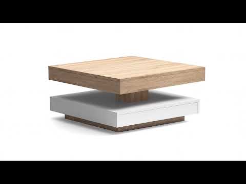  Tavolino Monolith con piano girevole a 360°