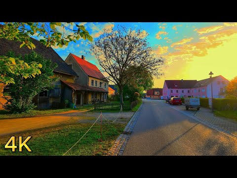 Ein atemberaubender Sonnenaufgang in Polsdorf | Deutsche Landschaft | Dorfspaziergänge in Bayern