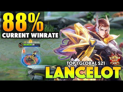 88% WINRATE !! LANCELOT BEST BUILD 2021 ~ LANCELOT TOP GLOBAL GAMEPLAY ~ MOBILE LEGENDS