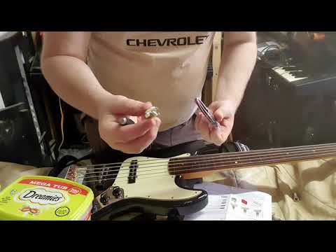 EMG J5 Install into SX bass