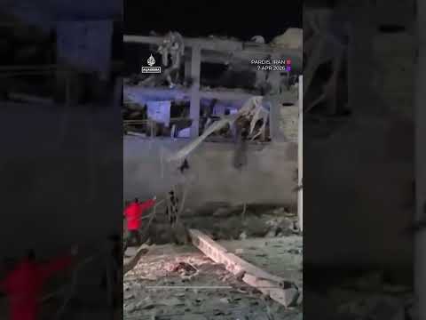 US-Israeli strikes destroy buildings in northern Iran