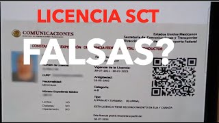Como identificar Licencias Falsas y Reales de la SCT!