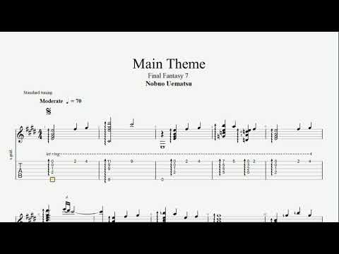Final Fantasy VII - Main Theme (tab)