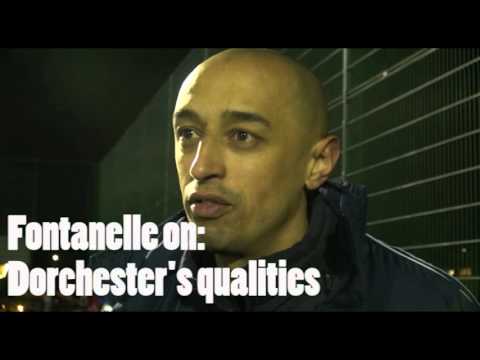 Dunstable Town's manager Anthony Fontenelle on Dorchester
