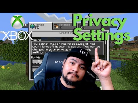 How do I fix my Xbox privacy settings for Minecraft Realms