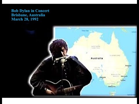 More "Dylan Down Under" - a talkative Bob in Brisbane, Australia, March 28, 1992 Full Concert Audio