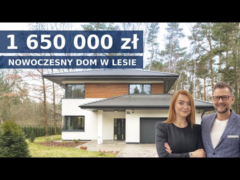 Nowoczesny dom w lesie pod Łodzią od Mr. House