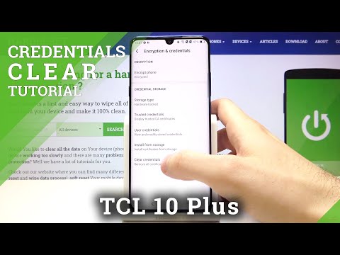 How to Clear Credentials in TCL 10 PLUS – Erase All Certificates