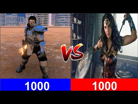 soul tyrants Vs wonder woman (1 vs 1) - Ultimate Epic Battle Simulator