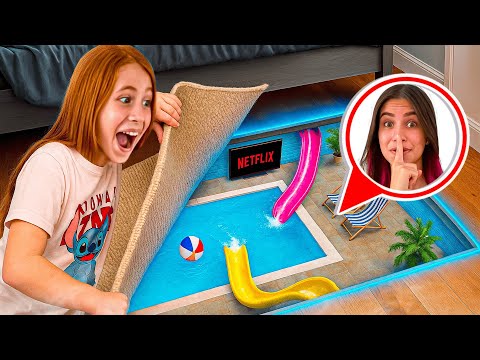 I BUILT A SECRET ROOM IN MY HOUSE (Gabi and Susu)