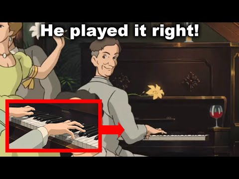 They Animated the Piano Correctly!? (The Wind Rises)