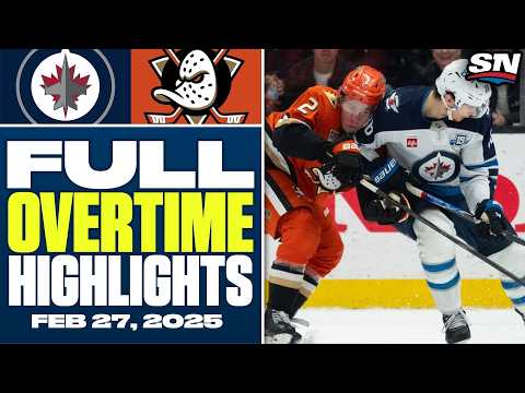 Winnipeg Jets at Anaheim Ducks | FULL Overtime Highlights - February 28, 2026