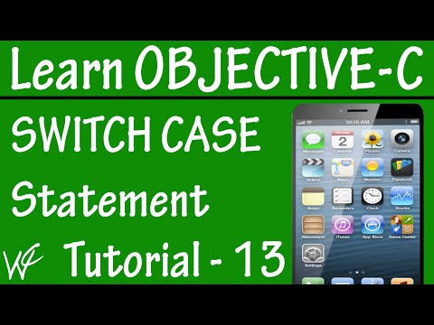 Free Objective C Programming Tutorial for Beginners 13 - SWITCH CASE in Objective C