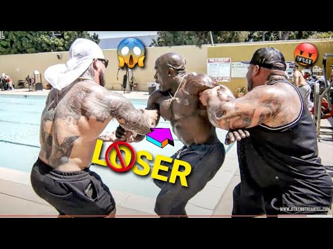 BENCH PRESS CHALLENGE - LOSER THROWN IN THE POOL | BIG BOY, KALI MUSCLE & JOEY STAX