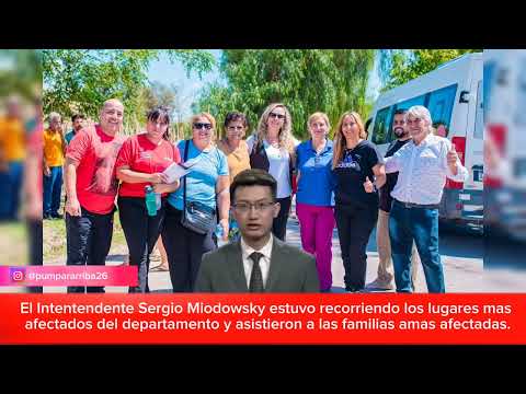 El intendente de Rivadavia Sergio MIODOWSKY, agradeció personalmente. 