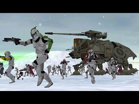 Clone Siege of Rhen Var - STAR WARS BATTLEFRONT 2 NPC Wars