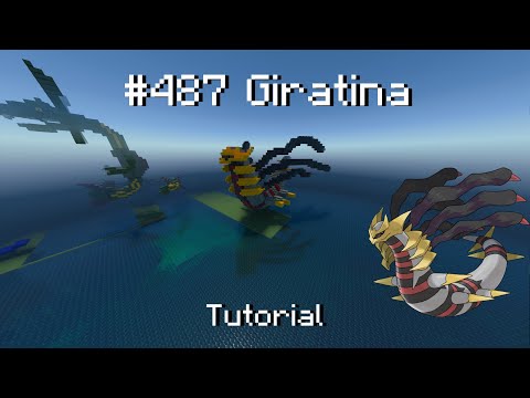 (READ DESCRIPTION) How to build a Pokémon Giratina statue in minecraft (Tutorial)