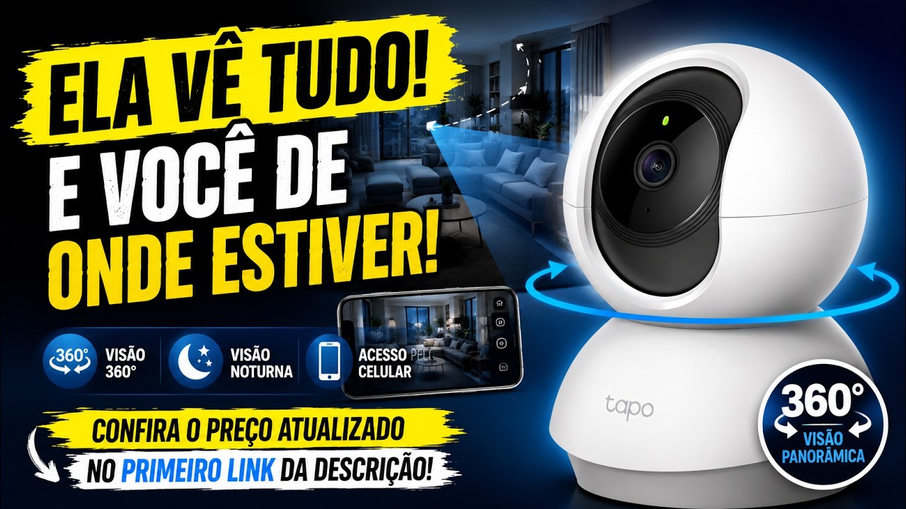 Miniatura da avaliação em vídeo de Câmera de Segurança TP-Link Tapo C200 Panorâmica Wi-Fi