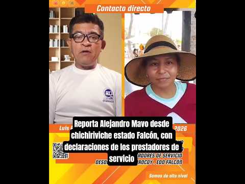 reporta Alejandro Mavo desde chichiriviche estado Falcón, con declaraciones de los prestadores
