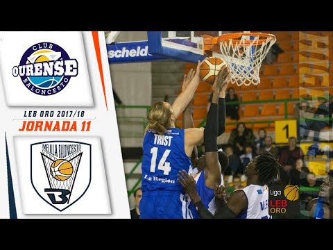 HIGHLIGHTS | Río Ourense Termal vs Club Melilla Baloncesto (ORO 17/18 - J11)