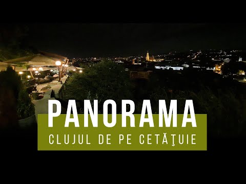 Cluj by night - seen from above