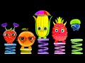 Funky Fruits Baby Sensory - Funny Veggie's Dance Party! - Fun Dance Video with music and animation!