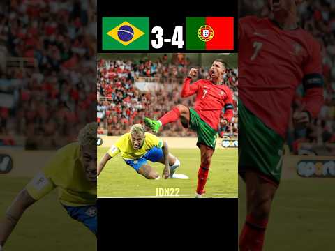 Ronaldo destroys Neymar and Brazil || 3-4 Brasil vs Portugal Highlights 2026 #ronaldo #football