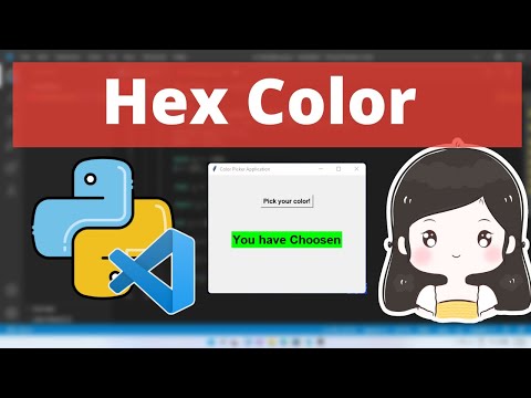 Python Hex Color Picker With Gui Using Tkinter In Visual Studio Code