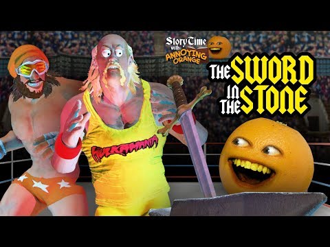 惱人的橙子--故事時間。石中劍 (Annoying Orange - Storytime: The Sword in the Stone)