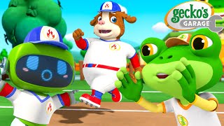 Gecko vs. Dandy’s Home Run Race ⚾ | Gecko's Garage 🚚 | Cartoons For Kids | Toddler Fun Learning