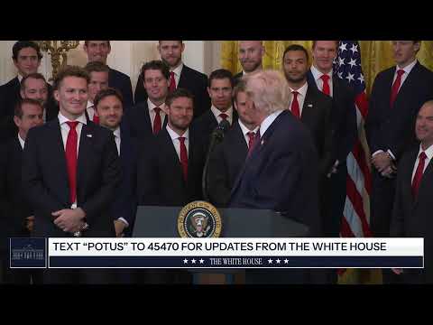 President Trump Participates in a Visit of the 2025 Stanley Cup Champions The Florida Panthers