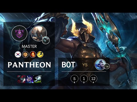 Pantheon Bot vs Ashe - KR Master Patch 10.13
