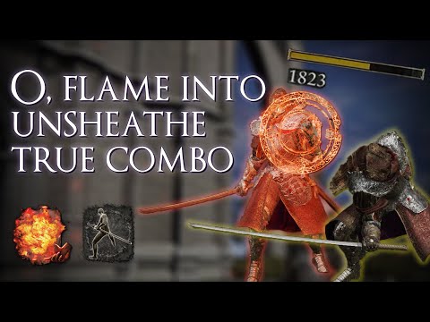 O flame allows for a guaranteed heavy unsheath true combo