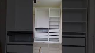 IKEA PAX Mirror Wardrobe Modern Bedroom Setup #roomstyle