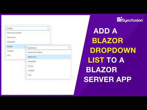 Add a Blazor Dropdown List to a Blazor Server App
