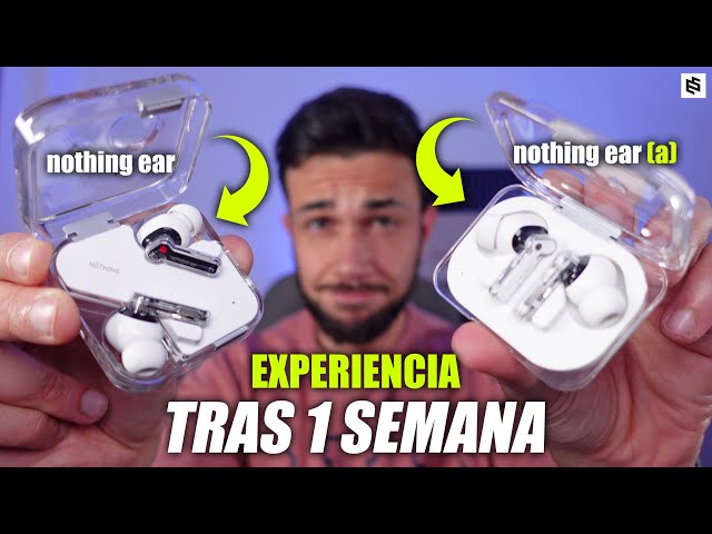 Vídeo relacionado con Nothing Ear (a) Auriculares inalambricos Bluetooth con Integración de ChatGPT, Cancelación de Ruido Activa, Algoritmo de Mejora de Graves y hasta 42,5 Horas de reproducción - Blanco
